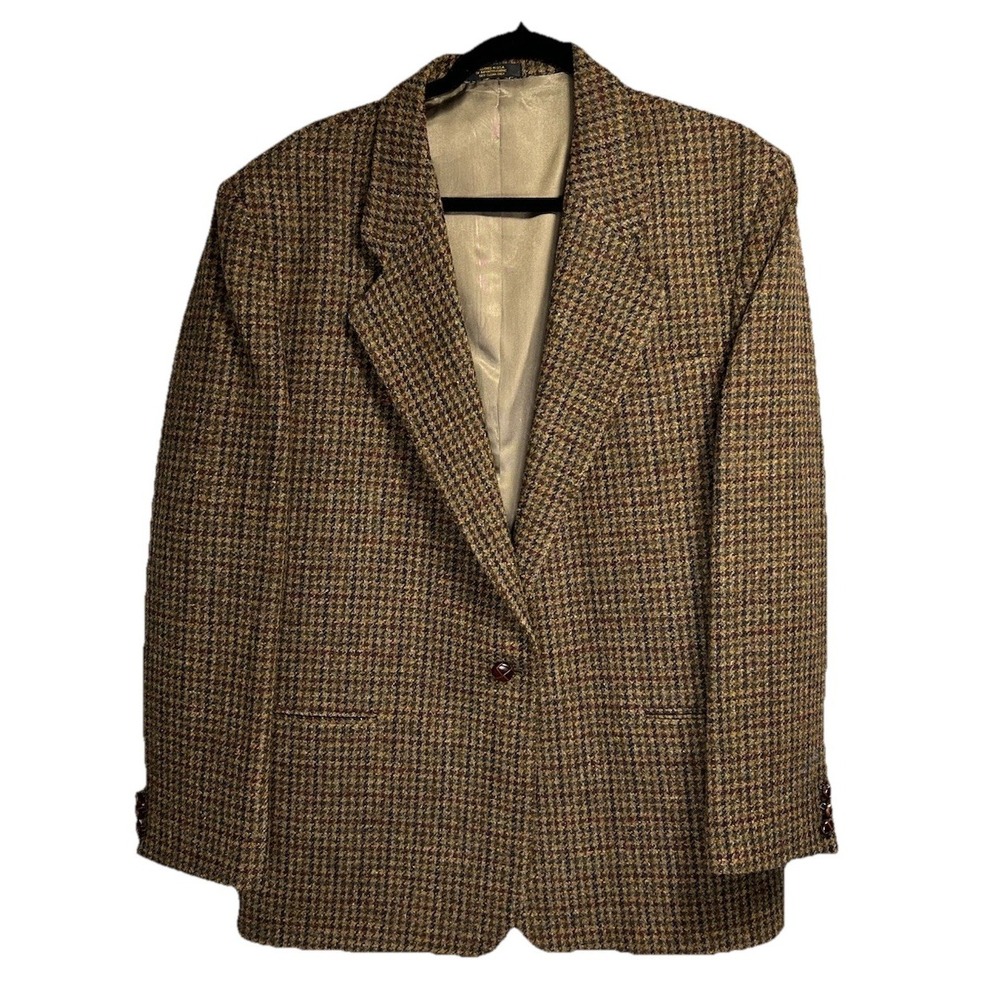 Orvis Brown Houndstooth Blazer